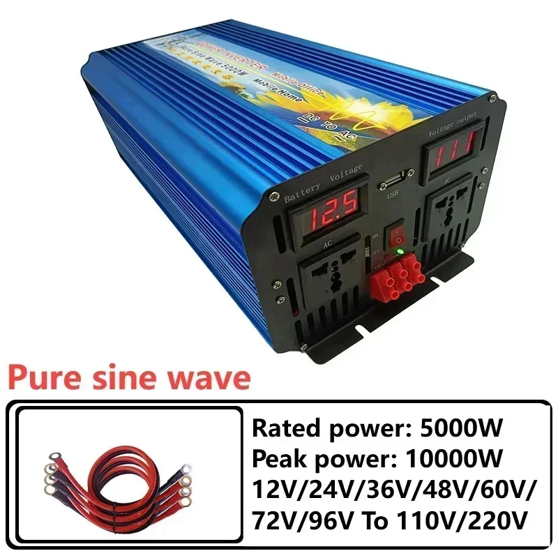 5000W 12V 24V 36V 48V 60V 72V  - Pure Sine Wave Inverter 5000W 48V 220V recension och pris
