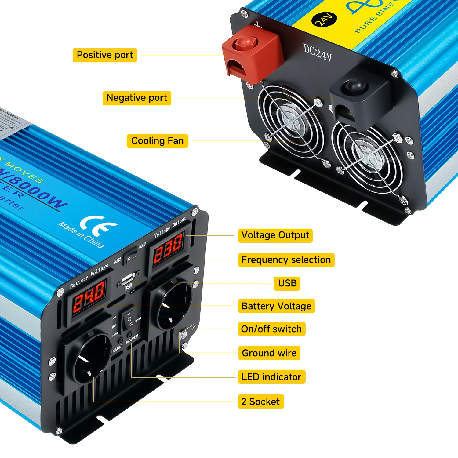 Solar Pure Sine Wave Power Dc  - Off Grid Solar Inverter 48V 6000W recension och pris