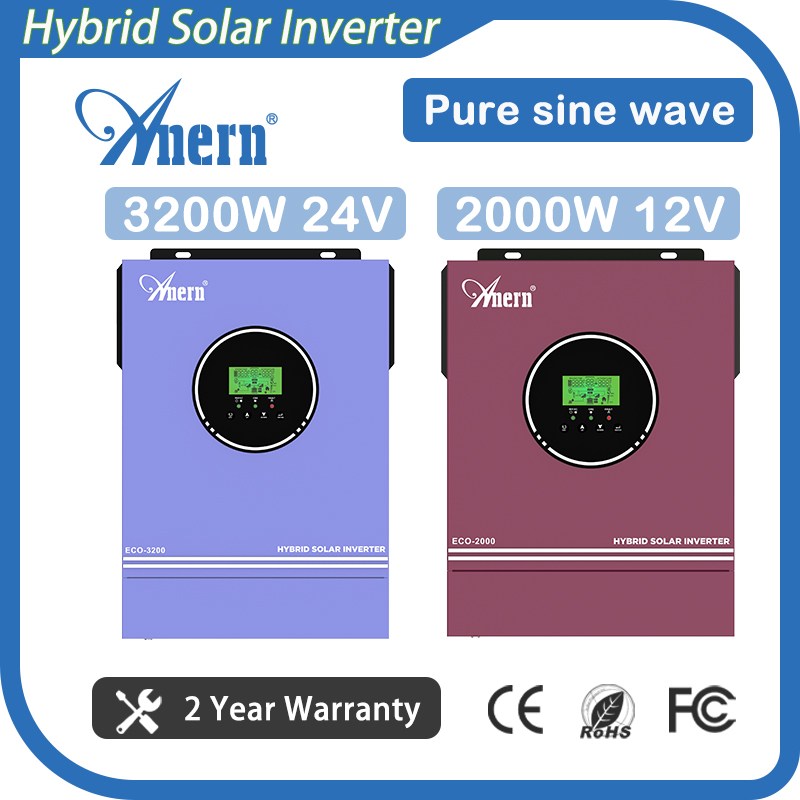 Anern 3200W 2000W Off Grid Hyb - Grid Tie Inverter Limiter 2000W recension och pris
